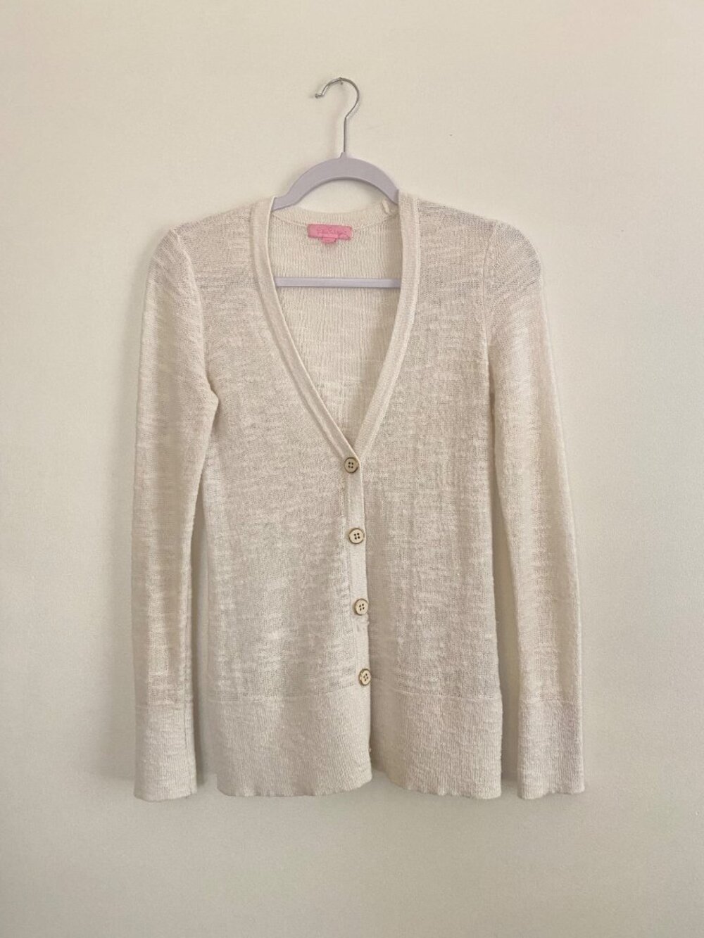 Lilly Pulitzer White Button-Down Cardigan Size XS